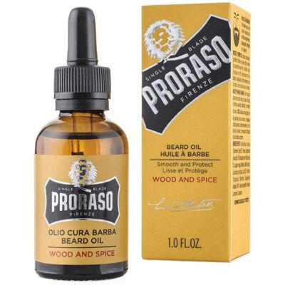 Olej do brody Proraso Wood & Spice - 30ml - Dla mężczyzn Olej do brody Proraso Wood & Spice - 30ml - Dla mężczyzn