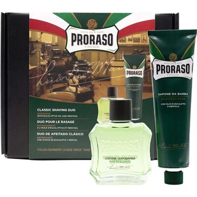 Set de Rasat Proraso - Crema și Loțiune Răcoritoare - Bărbați Set de Rasat Proraso - Crema și Loțiune Răcoritoare - Bărbați