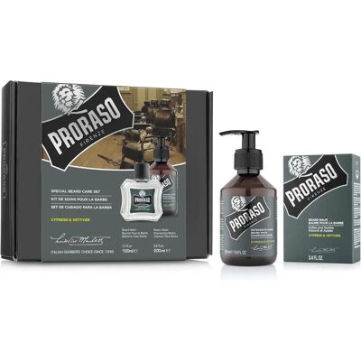 Proraso Vetyver M Bartpflege-Set - Shampoo & Balsam Proraso Vetyver M Bartpflege-Set - Shampoo & Balsam