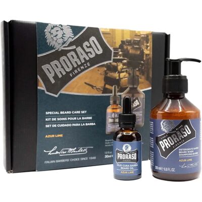 Set de îngrijire a bărbii Proraso - Santal, Șampon & Ulei, Bărbați Set de îngrijire a bărbii Proraso - Santal, Șampon & Ulei, Bărbați