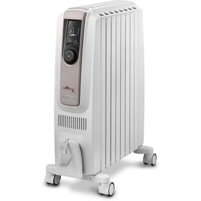 De'Longhi Dragon 4 Pro Oil Filled Radiator - White - 2KW Digital Timer Interface De'Longhi Dragon 4 Pro Oil Filled Radiator - White - 2KW Digital Timer Interface