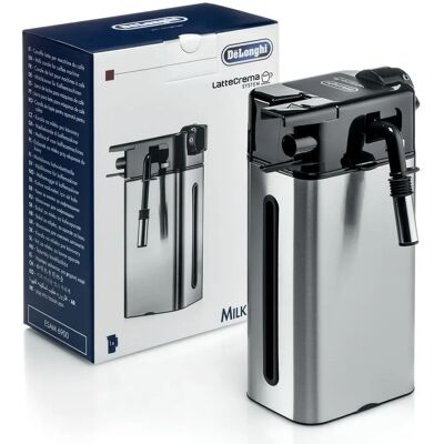 DeLonghi Pichet à lait - Argenté métallique - Pichet à lait - Publicité DeLonghi Pichet à lait - Argenté métallique - Pichet à lait - Publicité