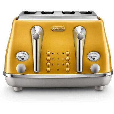 De'Longhi Icona Capitals Toaster - Yellow De'Longhi Icona Capitals Toaster - Yellow