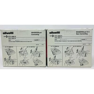 Olivetti 80959 Ruban correcteur Whispercart - 2 pièces pour série Etv 4000 - Publicité Olivetti 80959 Ruban correcteur Whispercart - 2 pièces pour série Etv 4000 - Publicité