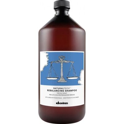 Davines Naturaltech Rebalancing Shampoo - Syväpuhdistus - Shampoo rasvaiselle päänahalle - 1000ml Davines Naturaltech Rebalancing Shampoo - Syväpuhdistus - Shampoo rasvaiselle päänahalle - 1000ml