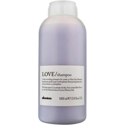 Shampoo Love de Davines - Shampoo lissant pour cheveux frisés 1000 ml - Publicité Shampoo Love de Davines - Shampoo lissant pour cheveux frisés 1000 ml - Publicité