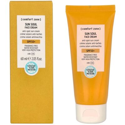 Comfort Zone Sun Soul Ansiktskrem SPF50+ - UVA/UVB, Vegansk, 60ml Comfort Zone Sun Soul Ansiktskrem SPF50+ - UVA/UVB, Vegansk, 60ml