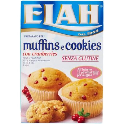 ELAH DUFOUR SPA Mix per Muffin e Biscotti con Mirtilli Rossi - 190 g ELAH DUFOUR SPA Mix per Muffin e Biscotti con Mirtilli Rossi - 190 g