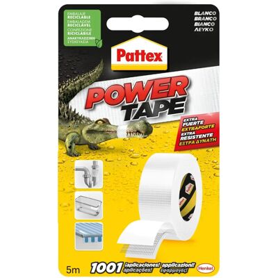Fita Power Tape 50mm x 5m Branca - Fita de reparo Fita Power Tape 50mm x 5m Branca - Fita de reparo