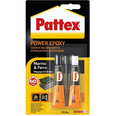 Pattex - Colla epossidica resistente per marmo, metallo e cemento - 160kg Pattex - Colla epossidica resistente per marmo, metallo e cemento - 160kg