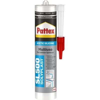 Pattex Silicone SL500 - Sigillante Multiuso per Materiali Non Porosi - 300ml Pattex Silicone SL500 - Sigillante Multiuso per Materiali Non Porosi - 300ml