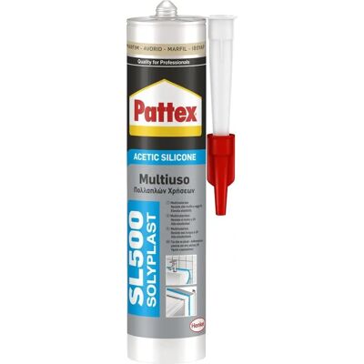 Sigillante in Silicone Avorio Pattex - Multiuso, 300ml, Resistente alla muffa Sigillante in Silicone Avorio Pattex - Multiuso, 300ml, Resistente alla muffa