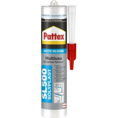 Sigillante silicone multiuso trasparente Pattex - 300ml Sigillante silicone multiuso trasparente Pattex - 300ml