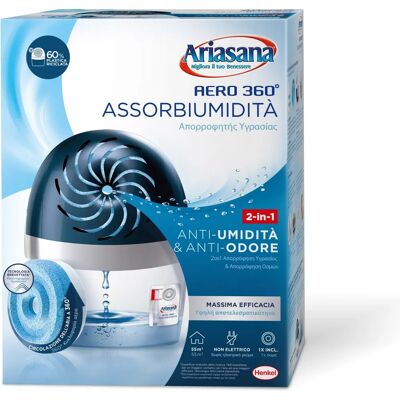Ariasana Aero 360° Assorbitore di Umidità Non Elettrico - 55m³ Ariasana Aero 360° Assorbitore di Umidità Non Elettrico - 55m³