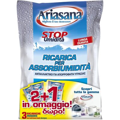 Ariasana 945801 Absorbeur d'humidité et odeurs - Recharge ménagère - Publicité Ariasana 945801 Absorbeur d'humidité et odeurs - Recharge ménagère - Publicité