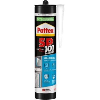 Pattex SP101 Sellador Higiénico Blanco - Silicone Sanitario Pattex SP101 Sellador Higiénico Blanco - Silicone Sanitario