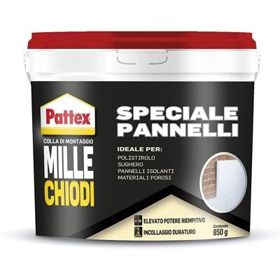 Colla Pattex Millechiodi per Pannelli - 850g Colla Pattex Millechiodi per Pannelli - 850g
