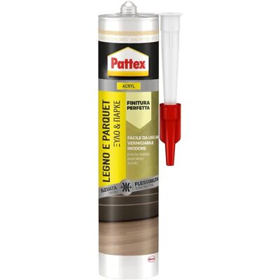 Sigillante Acrilico Rovere Chiaro Pattex per Legno e Parquet Sigillante Acrilico Rovere Chiaro Pattex per Legno e Parquet