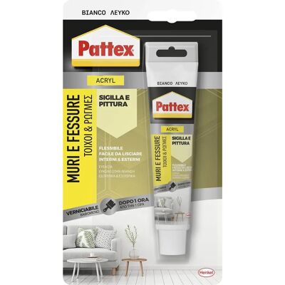 Pattex - Muri&fessure - Bianco -Sigillante siliconico acrilico Pattex - Muri&fessure - Bianco -Sigillante siliconico acrilico