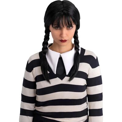 Parrucca Gotica Nera Trenzata di Marca My Other Me - Peli, Capelli Sintetici Parrucca Gotica Nera Trenzata di Marca My Other Me - Peli, Capelli Sintetici