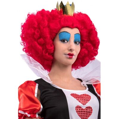 Parrucca Regina di Cuori Rossa - Costume Carnevale Parrucca Regina di Cuori Rossa - Costume Carnevale
