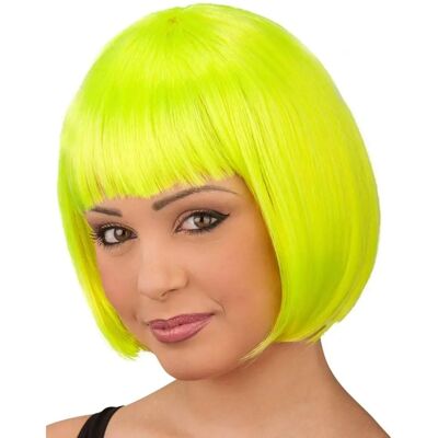 Parrucca Bob fluorescente gialla Carnival Toys - Parrucca Parrucca Bob fluorescente gialla Carnival Toys - Parrucca