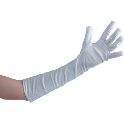 Carnival Toys 3240 Costume - Guanti elastici in cotone bianchi Carnival Toys 3240 Costume - Guanti elastici in cotone bianchi