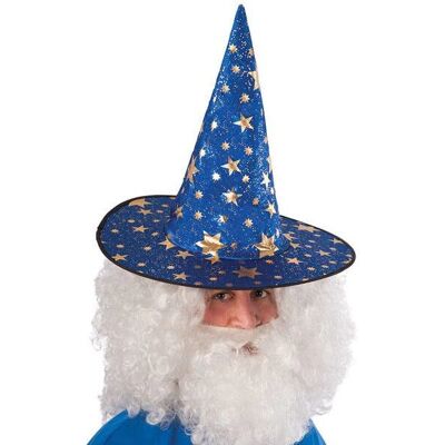 Carnival Toys 6154 Cappello da Mago Blu con Stelle Dorate - Accessorio da Costume Carnival Toys 6154 Cappello da Mago Blu con Stelle Dorate - Accessorio da Costume