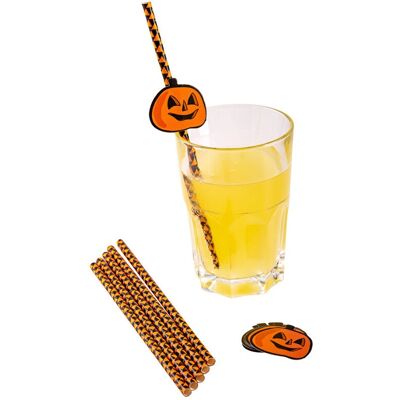Carnival Toys - 8004761079970 - Nero - Arancione - Disposable Straws Carnival Toys - 8004761079970 - Nero - Arancione - Disposable Straws