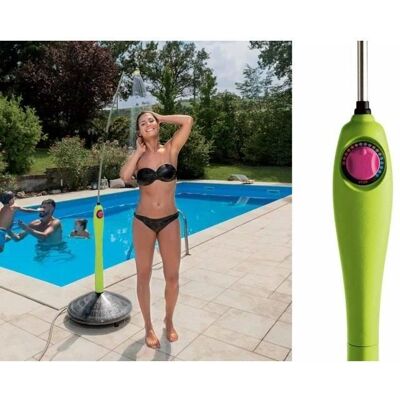 GF GARDEN Außensolardusche - Grün - 2m - Heizt Wasser mit Solarenergie GF GARDEN Außensolardusche - Grün - 2m - Heizt Wasser mit Solarenergie