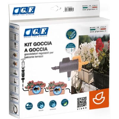 Kit Irrigazione a Goccia GF Garden - 12 Vasi - Sistema di Irrigazione per Giardino Kit Irrigazione a Goccia GF Garden - 12 Vasi - Sistema di Irrigazione per Giardino