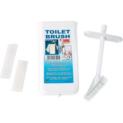 Escova de banheiro Fiamma Branca - Fixação na parede, compatível com Bi-Pot Escova de banheiro Fiamma Branca - Fixação na parede, compatível com Bi-Pot