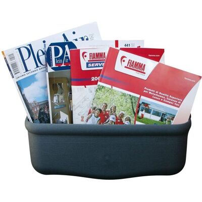 Recipiente de pó Fiamma - Plástico resistente a impactos, Montagem na parede, Fácil de instalar Recipiente de pó Fiamma - Plástico resistente a impactos, Montagem na parede, Fácil de instalar