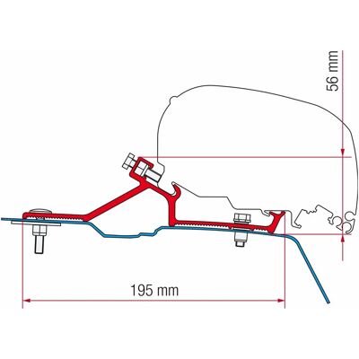 Adaptador Fiamma Renault Master H2 - Accesorios para vehículos Adaptador Fiamma Renault Master H2 - Accesorios para vehículos