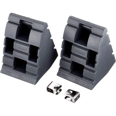 Calços de roda Fiamma - Kit de bloqueio de pneus seguro Calços de roda Fiamma - Kit de bloqueio de pneus seguro