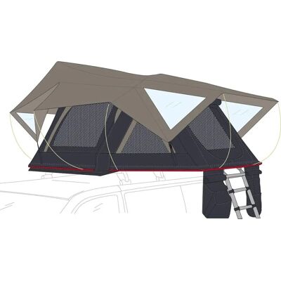 Tenda da Tetto Fiamma Moonlight - Modello Camper 3 Persone Tenda da Tetto Fiamma Moonlight - Modello Camper 3 Persone