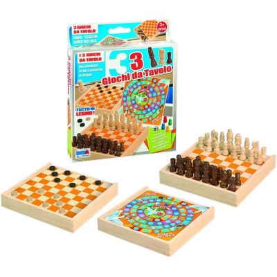 Ronchi Supertoys - Scacchi Dama Gioco dell'Oca in legno - 10889 Ronchi Supertoys - Scacchi Dama Gioco dell'Oca in legno - 10889