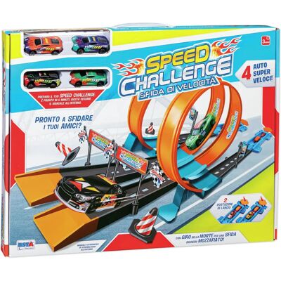 Ronchi Supertoys 11188 Voiture de jeu - Piste de lancement à 2 voies - Publicité Ronchi Supertoys 11188 Voiture de jeu - Piste de lancement à 2 voies - Publicité