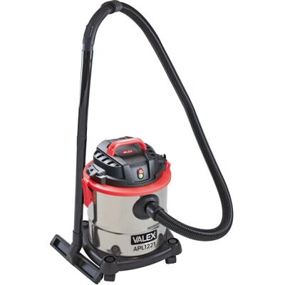 Valex APL1221 - Aspiratore per liquidi e solidi con serbatoio in acciaio inox 20L - 1200W Valex APL1221 - Aspiratore per liquidi e solidi con serbatoio in acciaio inox 20L - 1200W