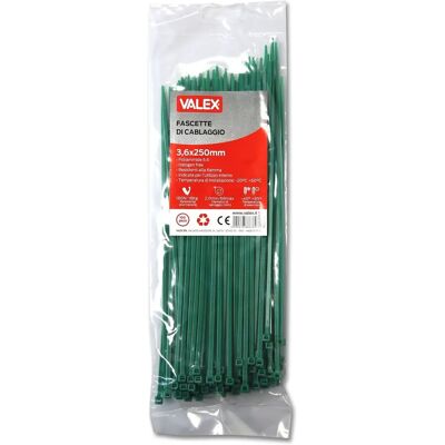 Valex Kabelklem - Groen - 250x3,5mm - Max diameter 65mm Valex Kabelklem - Groen - 250x3,5mm - Max diameter 65mm
