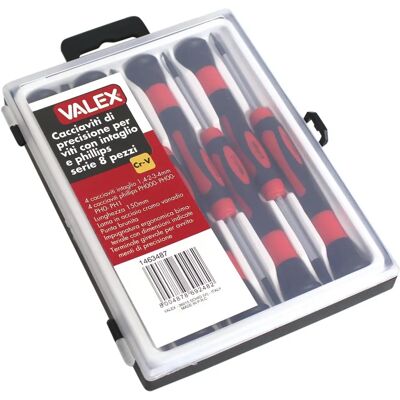 Valex Precisie Schroevendraaierset - Plat & Phillips - 8 stuks Valex Precisie Schroevendraaierset - Plat & Phillips - 8 stuks