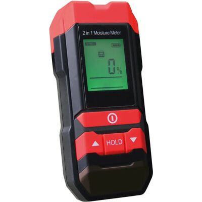 Valex 1800208 Hygrometer - Meet inductieve en contactvochtigheid Valex 1800208 Hygrometer - Meet inductieve en contactvochtigheid