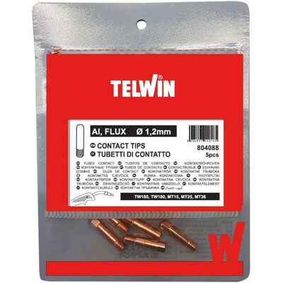 Pontas de soldagem de alumínio Telwin - Conjunto de 5 Pontas de soldagem de alumínio Telwin - Conjunto de 5