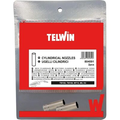 TELWIN Conjunto de 2 bocais cilíndricos para MIG - Bocais TELWIN Conjunto de 2 bocais cilíndricos para MIG - Bocais