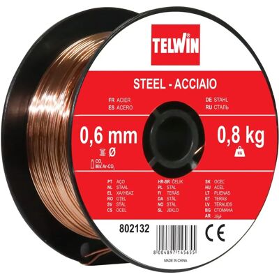Telwin Stahl-Schweißdrahtspule - 0,6mm, 0,8kg - Stahl Schweißdraht Telwin Stahl-Schweißdrahtspule - 0,6mm, 0,8kg - Stahl Schweißdraht