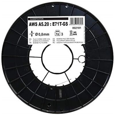 Telwin 802395 Steel Welding Wire - 0.6mm, 5kg, Gray Telwin 802395 Steel Welding Wire - 0.6mm, 5kg, Gray