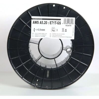 Telwin 802188 Steel Welding Wire - 0.9mm, 3kg, Gray Telwin 802188 Steel Welding Wire - 0.9mm, 3kg, Gray