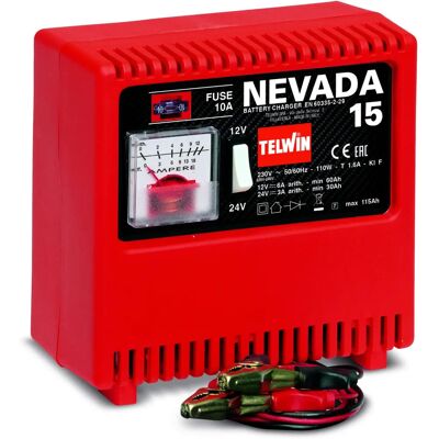 Telwin Nevada 15 - Tragbarer Batterielader für 12/24V WET Batterien Telwin Nevada 15 - Tragbarer Batterielader für 12/24V WET Batterien