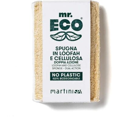 Éponge de Cuisine Mr Eco - Cellulose & Loofah - 11x7x2cm - Écologique Éponge de Cuisine Mr Eco - Cellulose & Loofah - 11x7x2cm - Écologique
