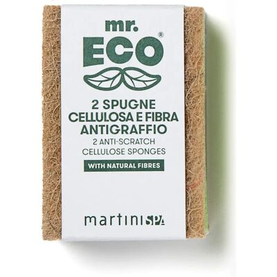 Mr Eco 2 Éponges écologiques à récurer - Outil de nettoyage Mr Eco 2 Éponges écologiques à récurer - Outil de nettoyage